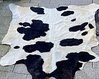 Teppich Rinderfell Cristoph Schwarz-Weiß 2 und 4,5 qm