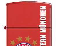 ZIPPO Feuerzeug Rot Bayern München red matt Neu OVP Unbenutzt!
