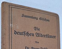 Dr. Franz Fuhse Die deutschen Altertümer