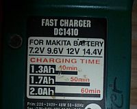 Makita lade schale Fast Charger DC 1410 Nr. 47