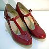 Rote Glanz Damen Schuhe Gr. 37